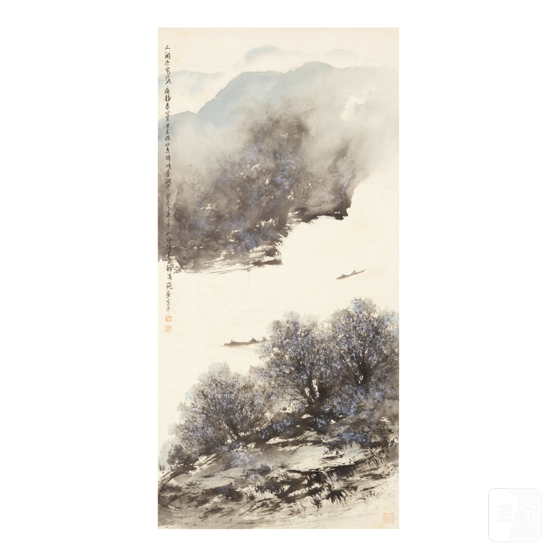 崔如琢（生於1944年） 春色閑渡 設色紙本 立軸 二〇一三年作 | CUI RUZHUO (B. 1944)